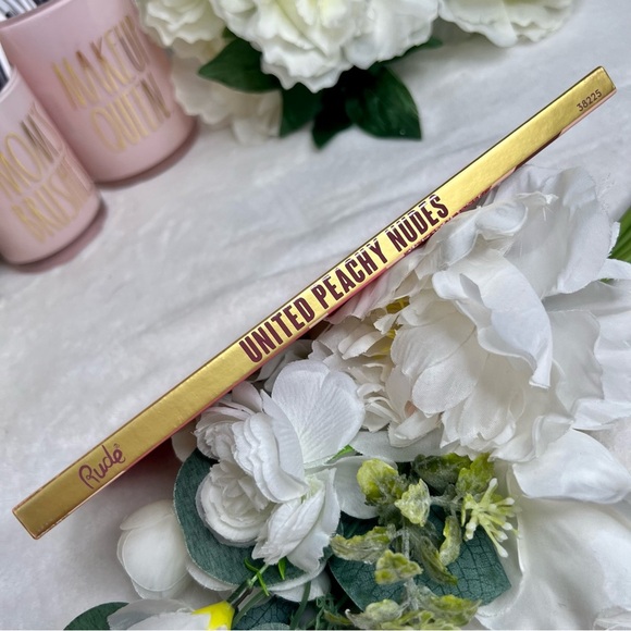 RUDE NEW Eyeshadow Palette United Peachy Nudes 21 Colors Vegan Friendly NWT - Picture 9 of 16